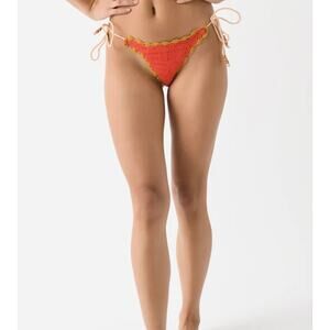 Its Now Cool Women's The Crochet Tie Bikini Bottom M/L